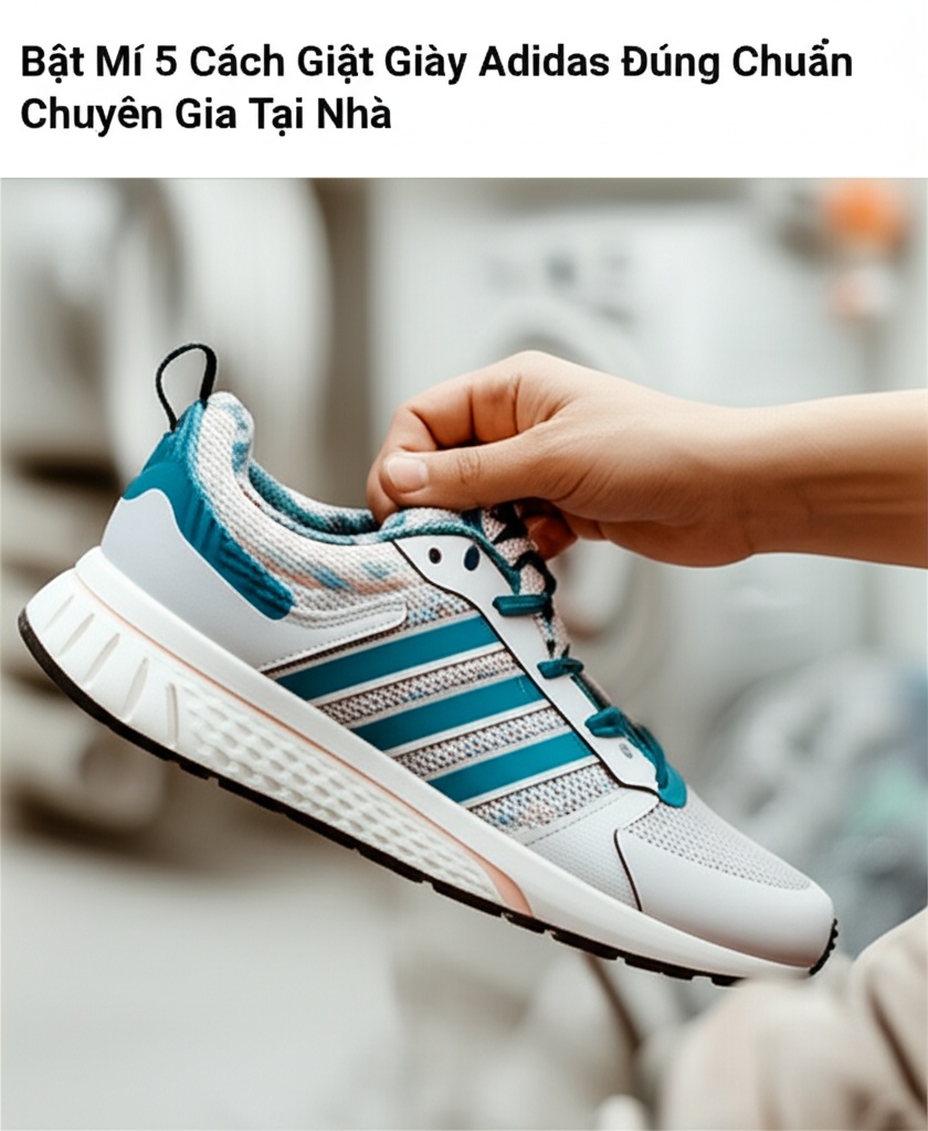 Hình minh họa cho bài viết: Bật Mí 5 Cách Giặt Giày Adidas Đúng Chuẩn Chuyên Gia Tại Nhà
