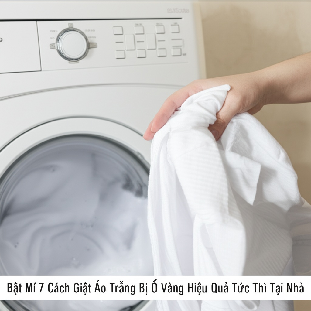 Hình minh họa cho bài viết: Bật Mí 7 Cách Giặt Áo Trắng Bị Ố Vàng Hiệu Quả Tức Thì Tại Nhà