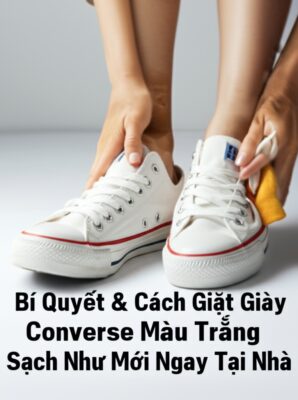 Bí Quyết & Cách Giặt Giày Converse Màu Trắng Sạch Như Mới Ngay Tại Nhà