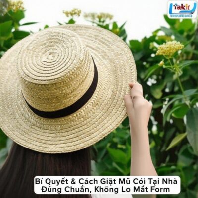 Bí Quyết & Cách Giặt Mũ Cói Tại Nhà Đúng Chuẩn, Không Lo Mất Form