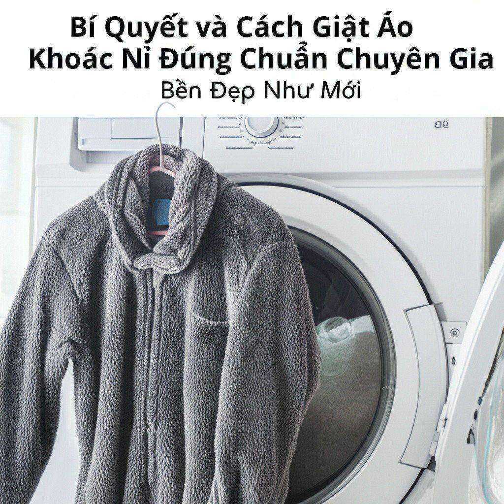 Hình minh họa cho bài viết: Bí Quyết và Cách Giặt Áo Khoác Nỉ Đúng Chuẩn Chuyên Gia, Bền Đẹp Như Mới