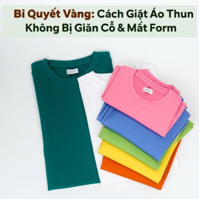Bí Quyết Vàng: Cách Giặt Áo Thun Không Bị Giãn Cổ & Mất Form