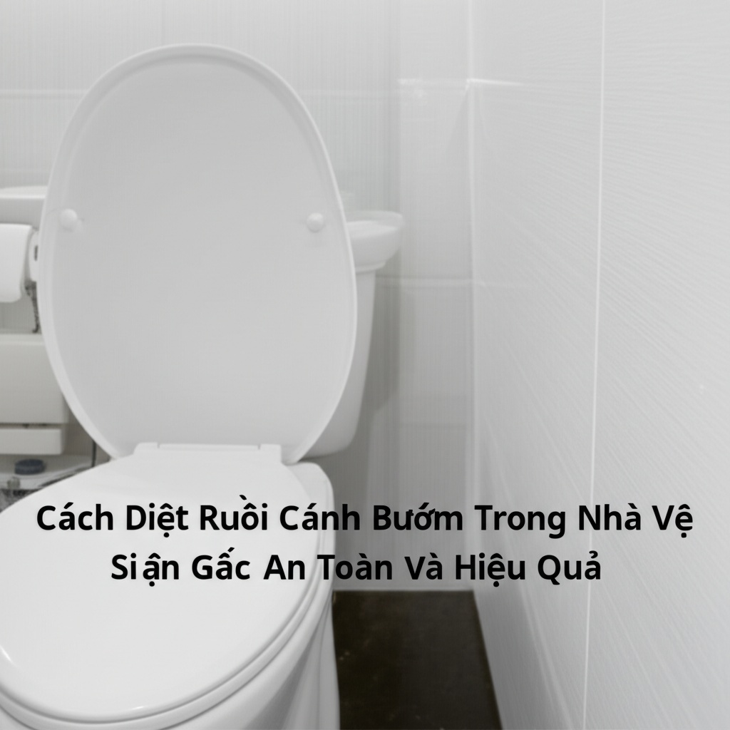 Hình minh họa cho bài viết: Cách Diệt Ruồi Cánh Bướm Trong Nhà Vệ Sinh Tận Gốc, An Toàn và Hiệu Quả