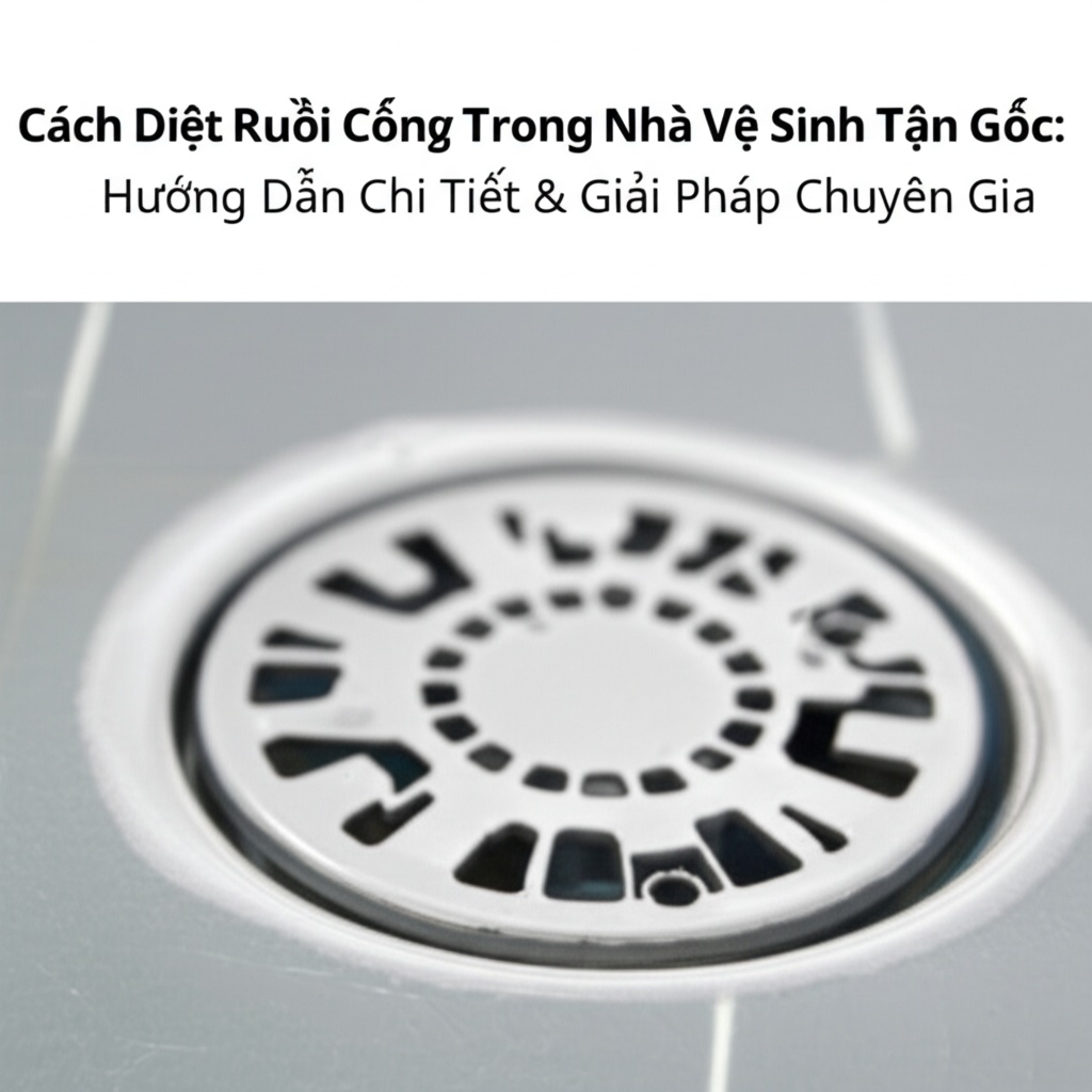 Hình minh họa cho bài viết: Cách Diệt Ruồi Cống Trong Nhà Vệ Sinh Tận Gốc: Hướng Dẫn Chi Tiết & Giải Pháp Chuyên Gia