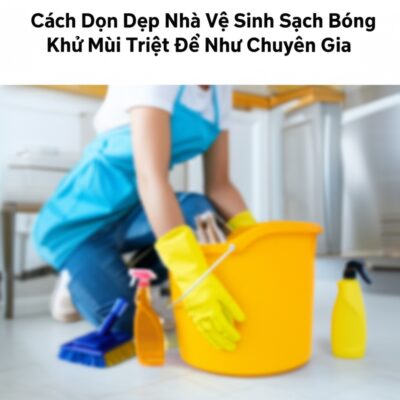 Cách Dọn Dẹp Nhà Vệ Sinh Sạch Bóng, Khử Mùi Triệt Để Như Chuyên Gia