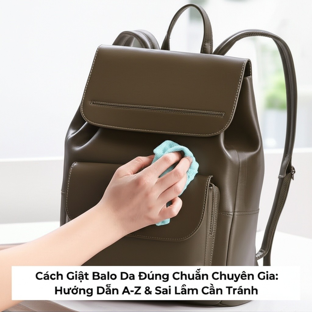 Hình minh họa cho bài viết: Cách Giặt Balo Da Đúng Chuẩn Chuyên Gia: Hướng Dẫn A-Z & Sai Lầm Cần Tránh