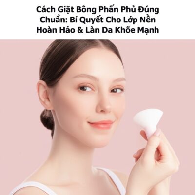 Cách Giặt Bông Phấn Phủ Đúng Chuẩn: Bí Quyết Cho Lớp Nền Hoàn Hảo & Làn Da Khỏe Mạnh