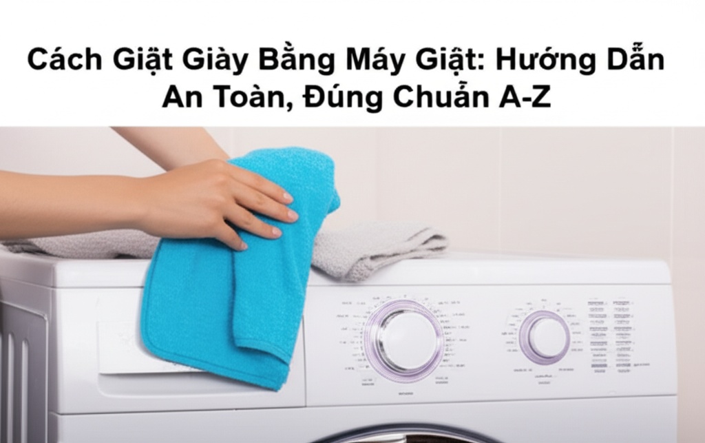 Hình minh họa cho bài viết: Cách Giặt Giày Bằng Máy Giặt: Hướng Dẫn An Toàn, Đúng Chuẩn A-Z