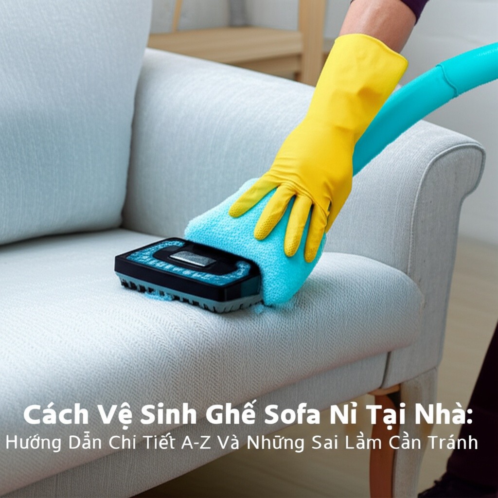 Hình minh họa cho bài viết: Cách Vệ Sinh Ghế Sofa Nỉ Tại Nhà: Hướng Dẫn Chi Tiết A-Z Và Những Sai Lầm Cần Tránh