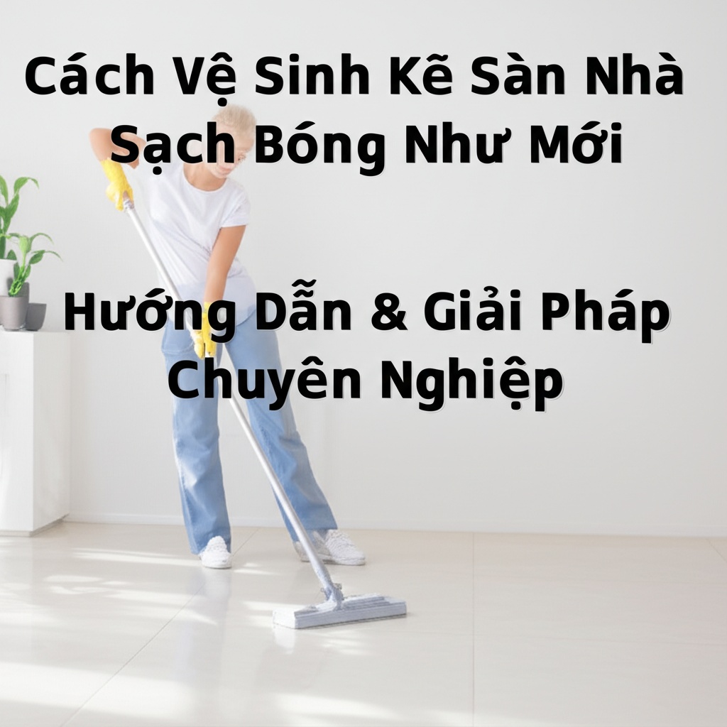 Hình minh họa cho bài viết: Cách Vệ Sinh Kẽ Sàn Nhà Sạch Bóng Như Mới: Hướng Dẫn & Giải Pháp Chuyên Nghiệp