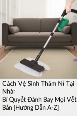 Cách Vệ Sinh Thảm Nỉ Tại Nhà: Bí Quyết Đánh Bay Mọi Vết Bẩn [Hướng Dẫn A-Z]