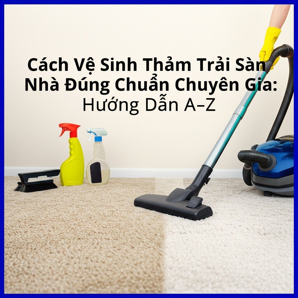 Hình minh họa cho bài viết: Cách Vệ Sinh Thảm Trải Sàn Nhà Đúng Chuẩn Chuyên Gia: Hướng Dẫn A-Z