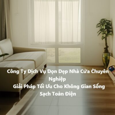 Công Ty Dịch Vụ Dọn Dẹp Nhà Cửa Chuyên Nghiệp: Giải Pháp Tối Ưu Cho Không Gian Sống Sạch Toàn Diện