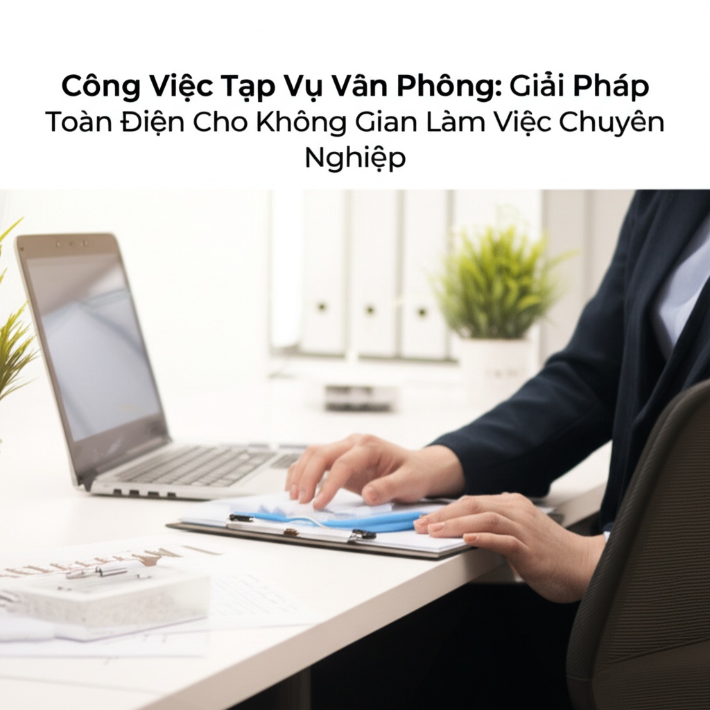 Hình minh họa cho bài viết: Công Việc Tạp Vụ Văn Phòng: Giải Pháp Toàn Diện Cho Không Gian Làm Việc Chuyên Nghiệp