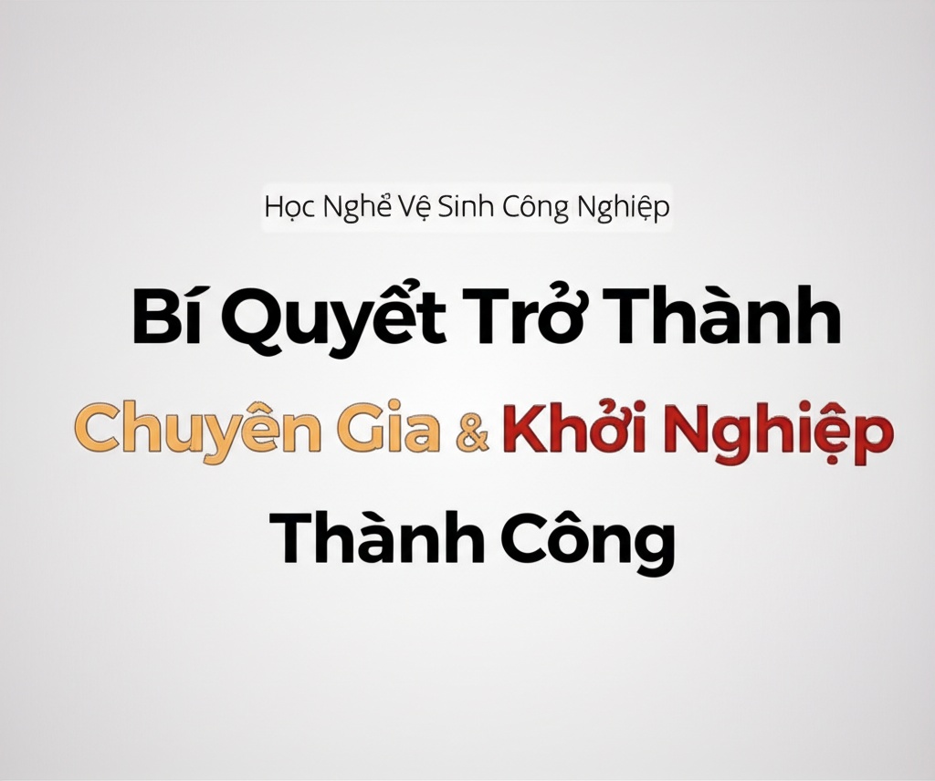 Hình minh họa cho bài viết: Học Nghề Vệ Sinh Công Nghiệp: Bí Quyết Trở Thành Chuyên Gia & Khởi Nghiệp Thành Công