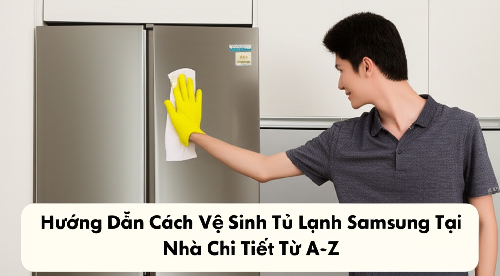 Hình minh họa cho bài viết: Hướng Dẫn Cách Vệ Sinh Tủ Lạnh Samsung Tại Nhà Chi Tiết Từ A-Z