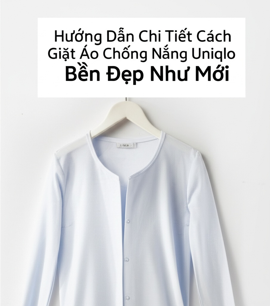 Hình minh họa cho bài viết: Hướng Dẫn Chi Tiết Cách Giặt Áo Chống Nắng Uniqlo Bền Đẹp Như Mới
