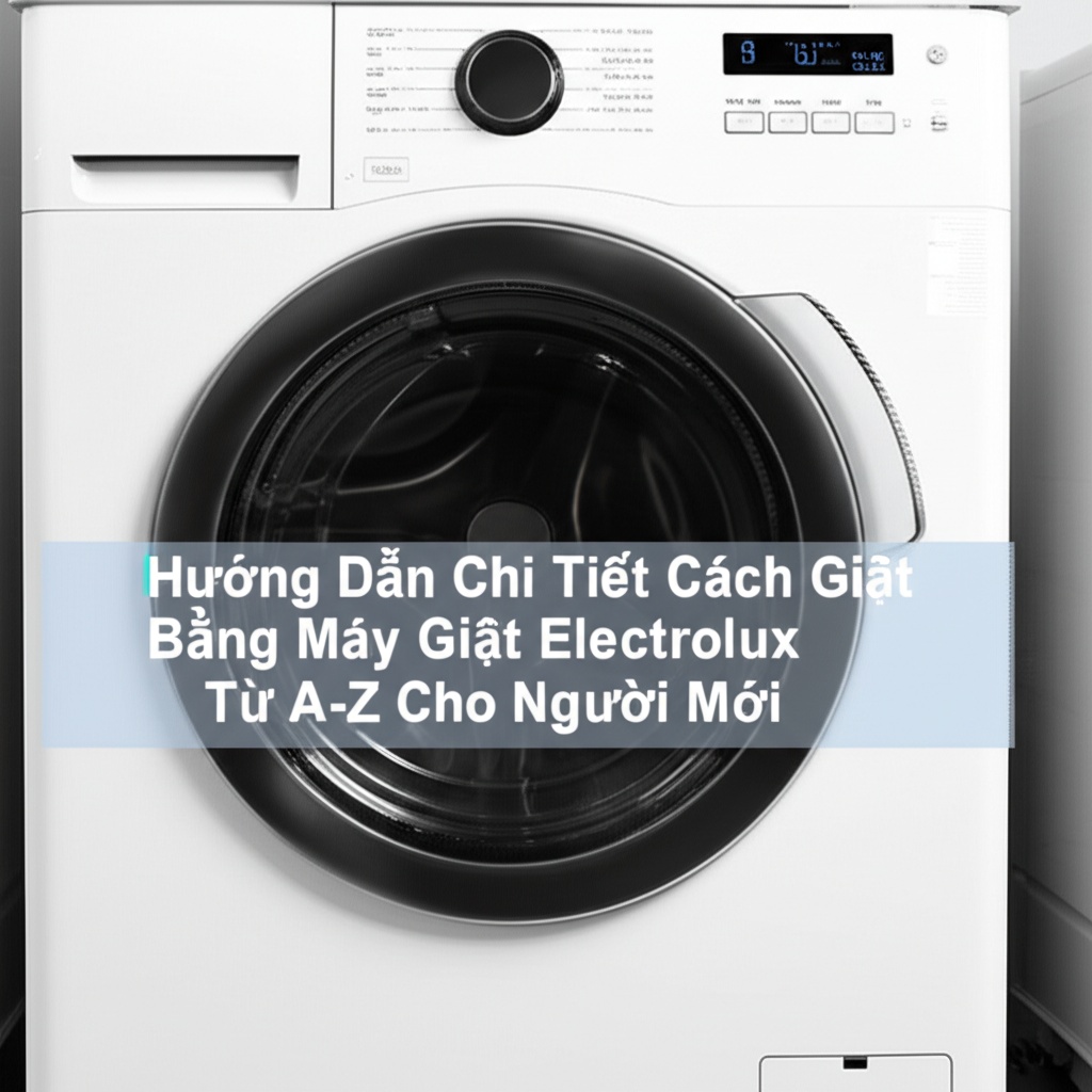 Hình minh họa cho bài viết: Hướng Dẫn Chi Tiết Cách Giặt Bằng Máy Giặt Electrolux Từ A-Z Cho Người Mới