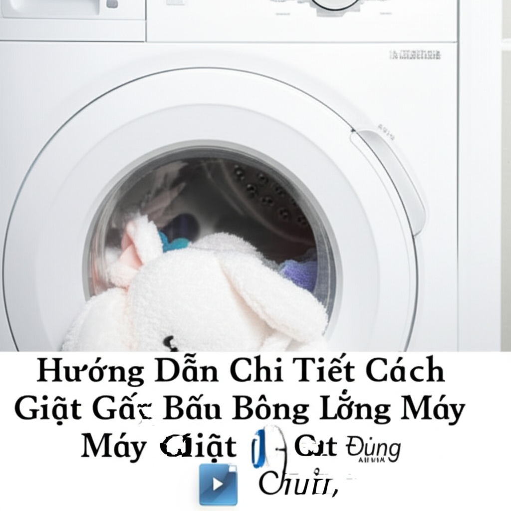 Hình minh họa cho bài viết: Hướng Dẫn Chi Tiết Cách Giặt Gấu Bông Lớn Bằng Máy Giặt An Toàn, Đúng Chuẩn