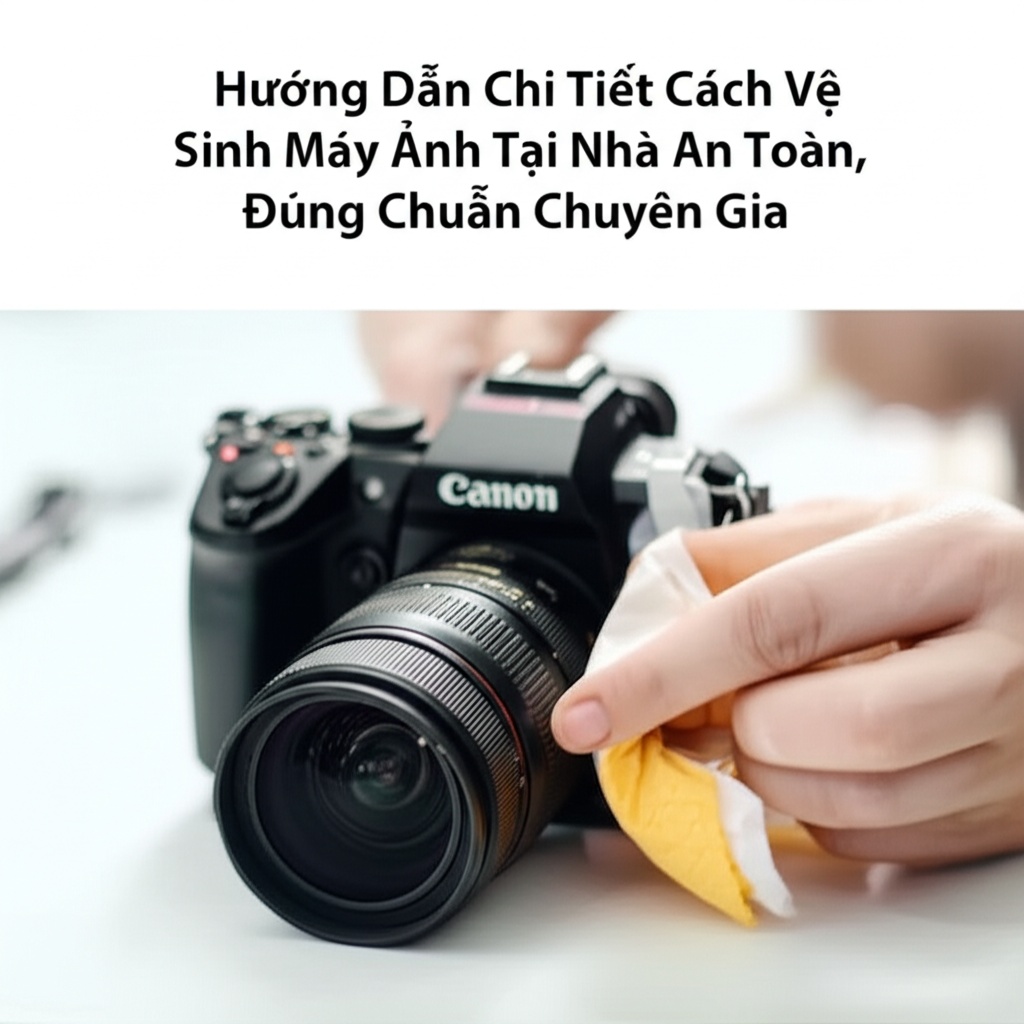 Hình minh họa cho bài viết: Hướng Dẫn Chi Tiết Cách Vệ Sinh Máy Ảnh Tại Nhà An Toàn, Đúng Chuẩn Chuyên Gia