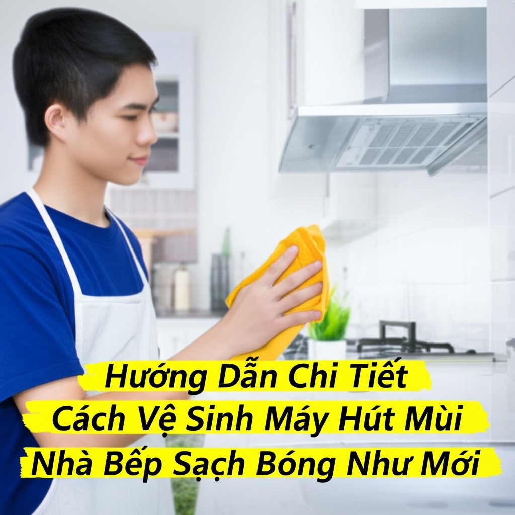 Hình minh họa cho bài viết: Hướng Dẫn Chi Tiết Cách Vệ Sinh Máy Hút Mùi Nhà Bếp Sạch Bóng Như Mới