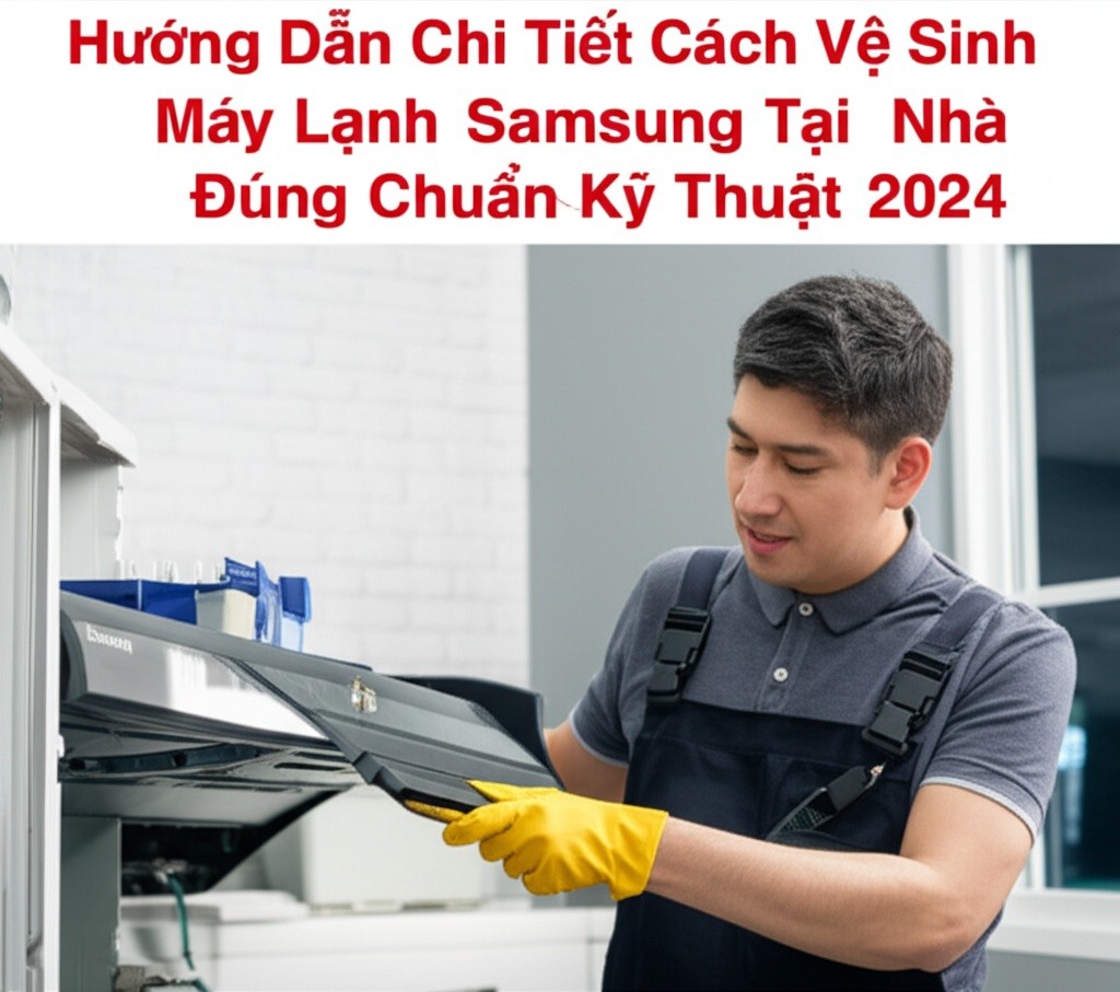 Hình minh họa cho bài viết: Hướng Dẫn Chi Tiết Cách Vệ Sinh Máy Lạnh Samsung Tại Nhà Đúng Chuẩn Kỹ Thuật 2024