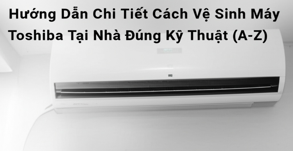 Hình minh họa cho bài viết: Hướng Dẫn Chi Tiết Cách Vệ Sinh Máy Lạnh Toshiba Tại Nhà Đúng Kỹ Thuật (A-Z)